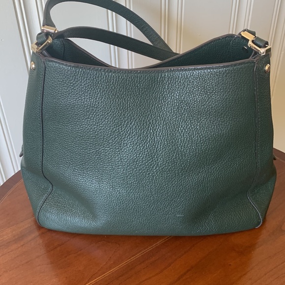 Kate Spade Leila Med. Triple Compartment Shoulder Bag Dark Evergreen - Picture 4 of 15
